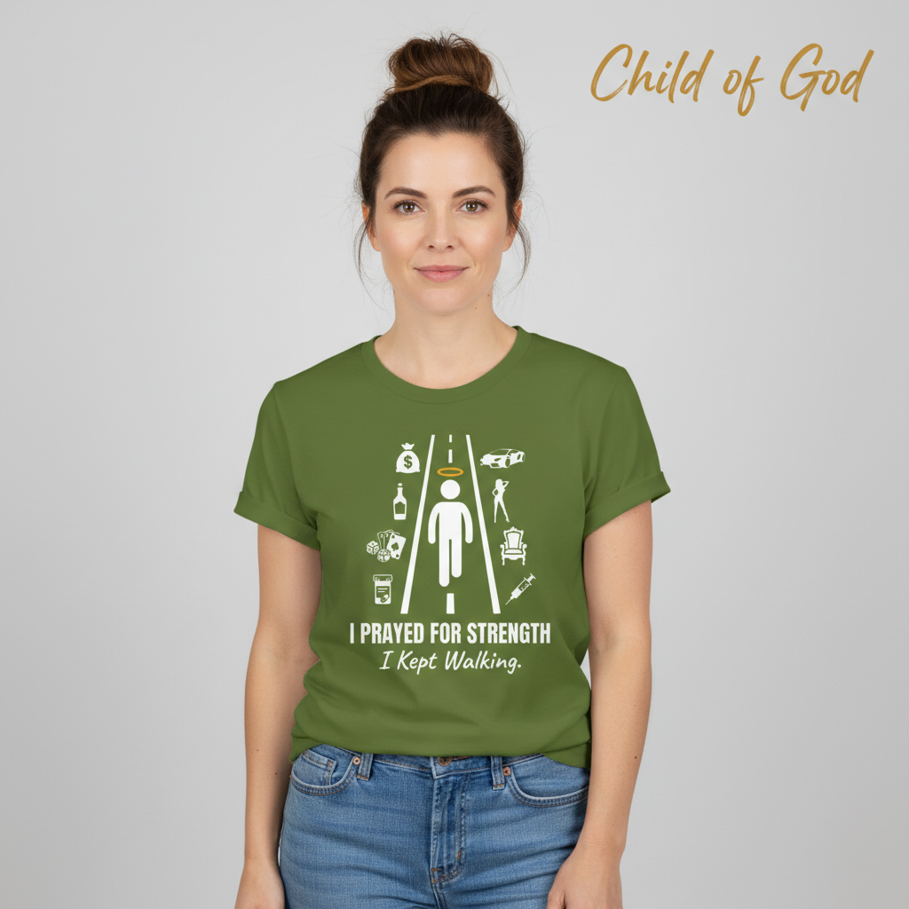 I Prayed for Strength T-Shirt__hero