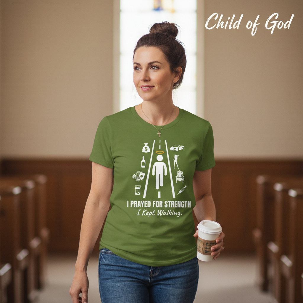I Prayed for Strength T-Shirt__lifestyle