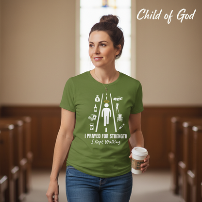 I Prayed for Strength T-Shirt__lifestyle