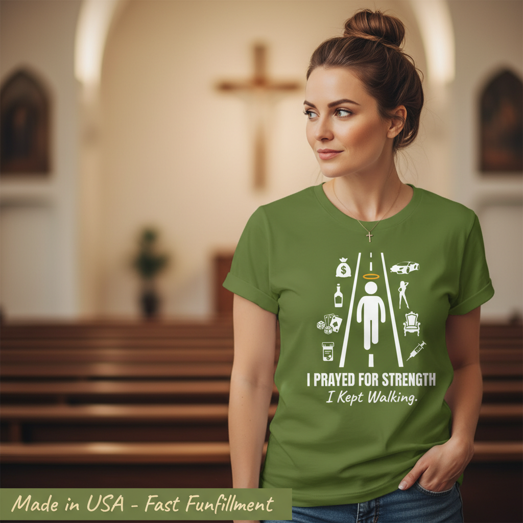 I Prayed for Strength T-Shirt__space