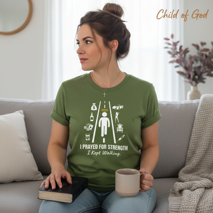I Prayed for Strength T-Shirt__use