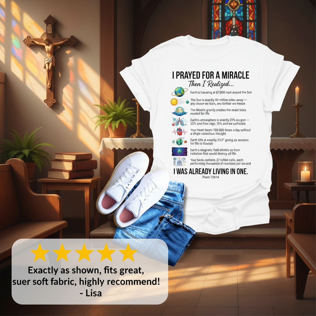 Already Living in a Miracle T-Shirt_review_5star