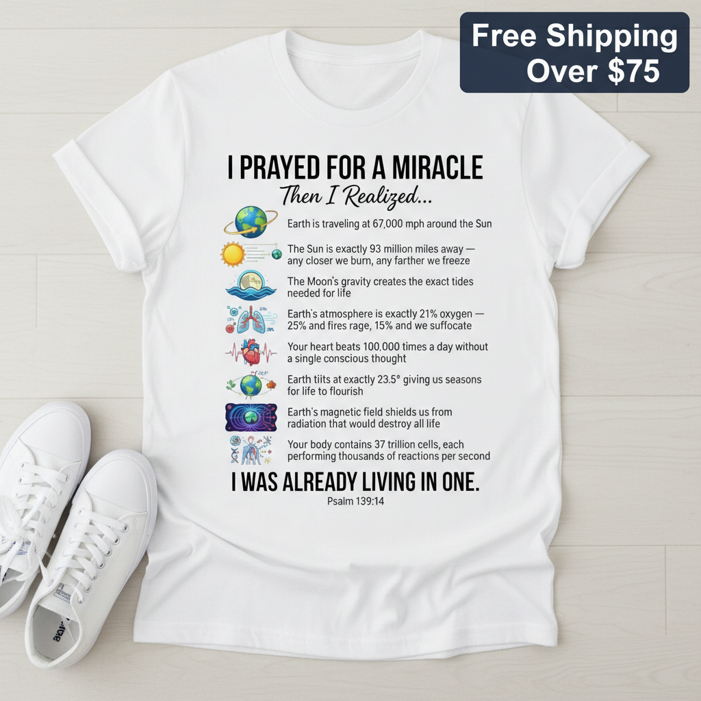 Already Living in a Miracle T-Shirt_clean