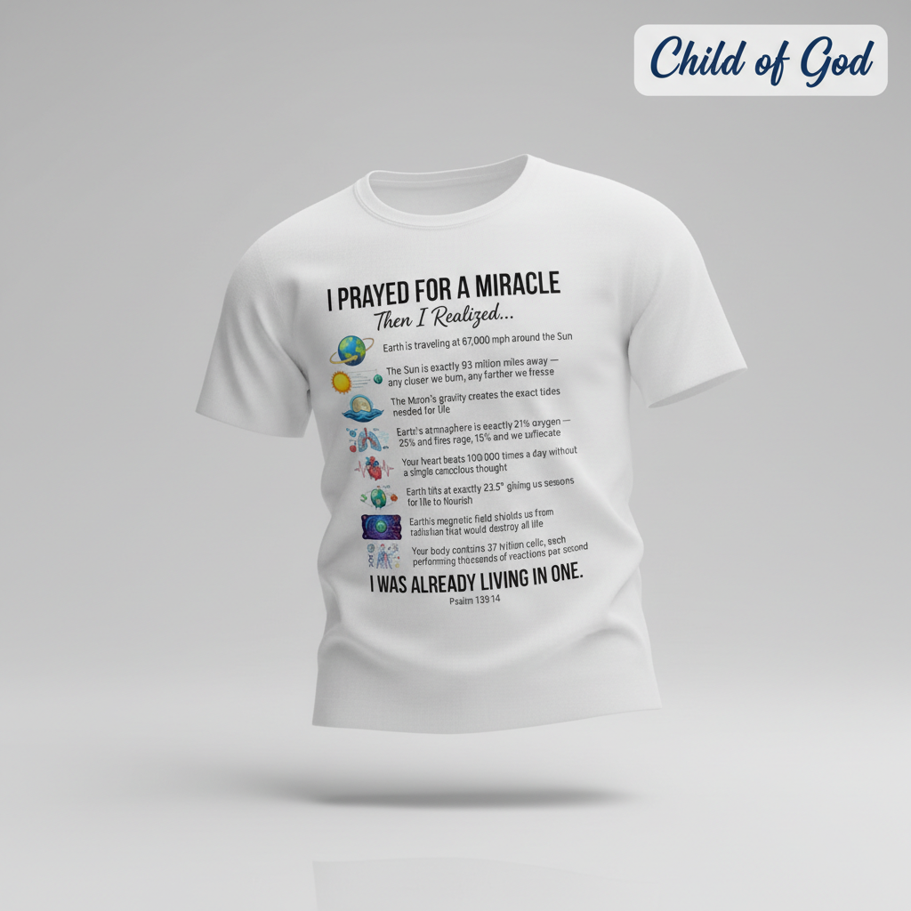 Already Living in a Miracle T-Shirt_3d_float