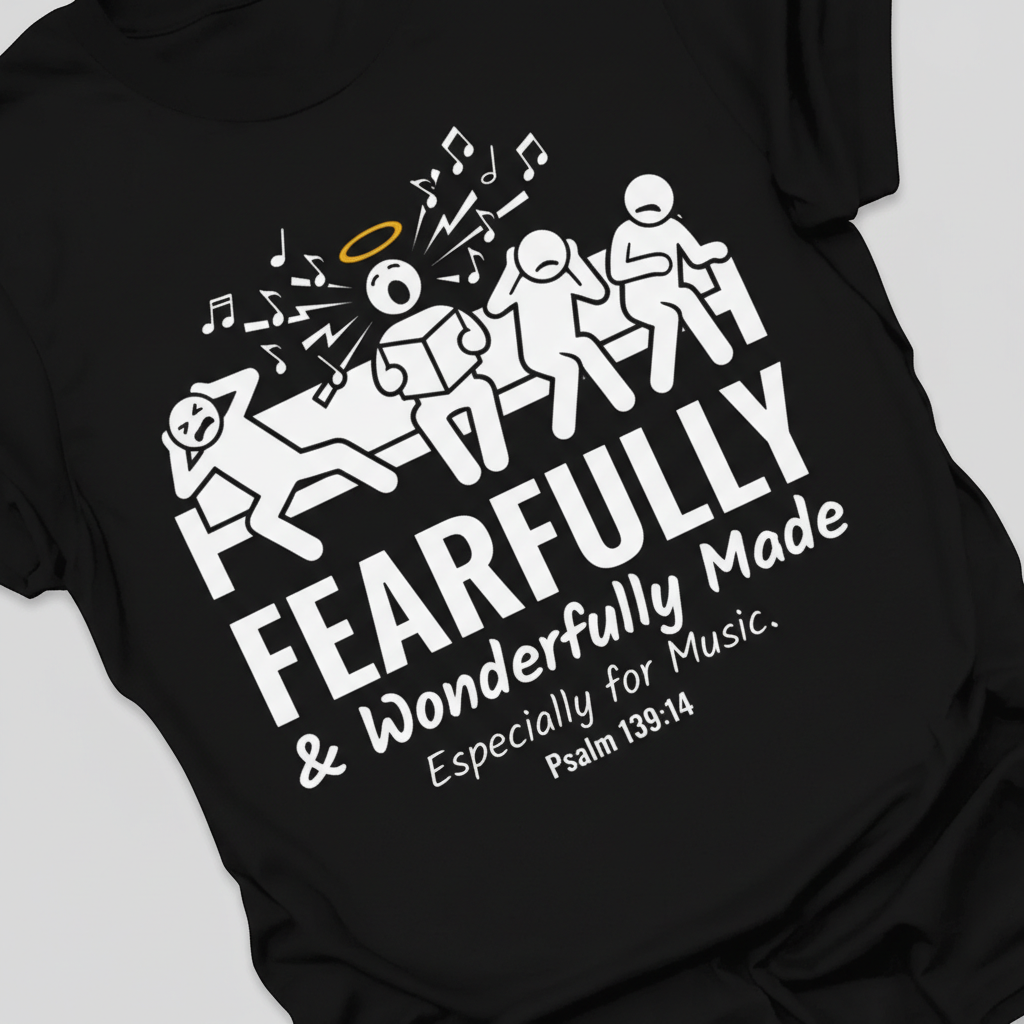 Fearfully & Wonderfully Made Music T-Shirt_extreme_za