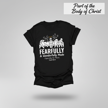 Fearfully & Wonderfully Made Music T-Shirt_3d_float