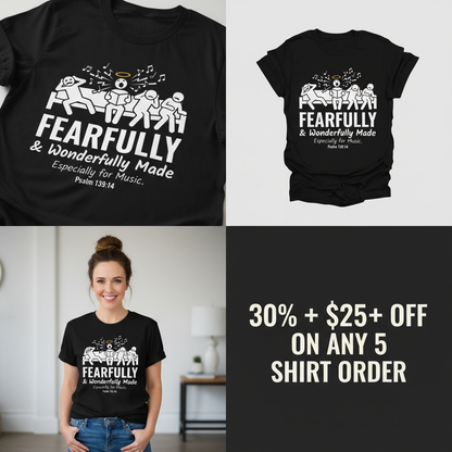 Fearfully & Wonderfully Made Music T-Shirt_4_panel
