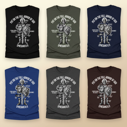 Full Armor of God Warrior T-Shirt_6color_grid