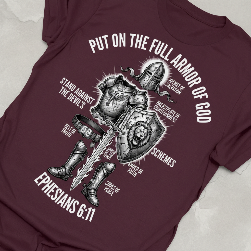 Full Armor of God Warrior T-Shirt_extreme_za