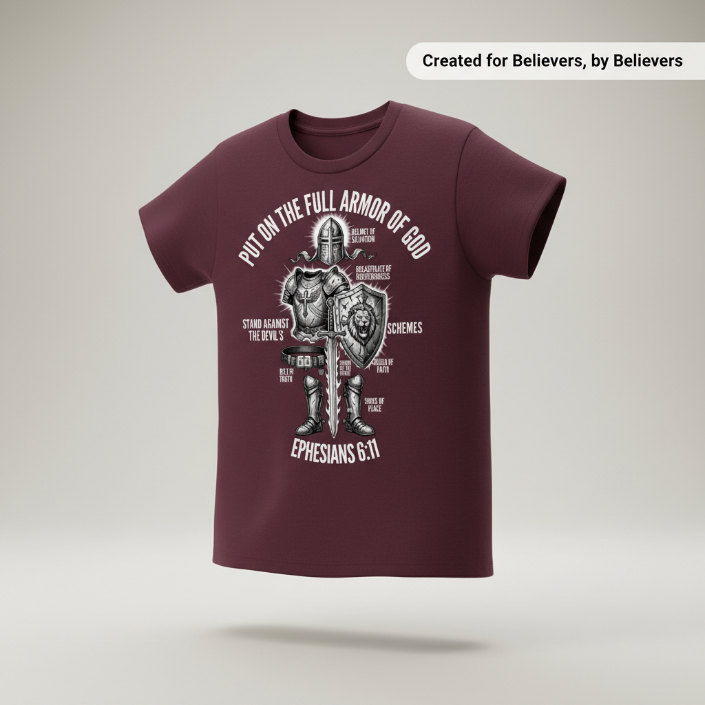 Full Armor of God Warrior T-Shirt_3d_float