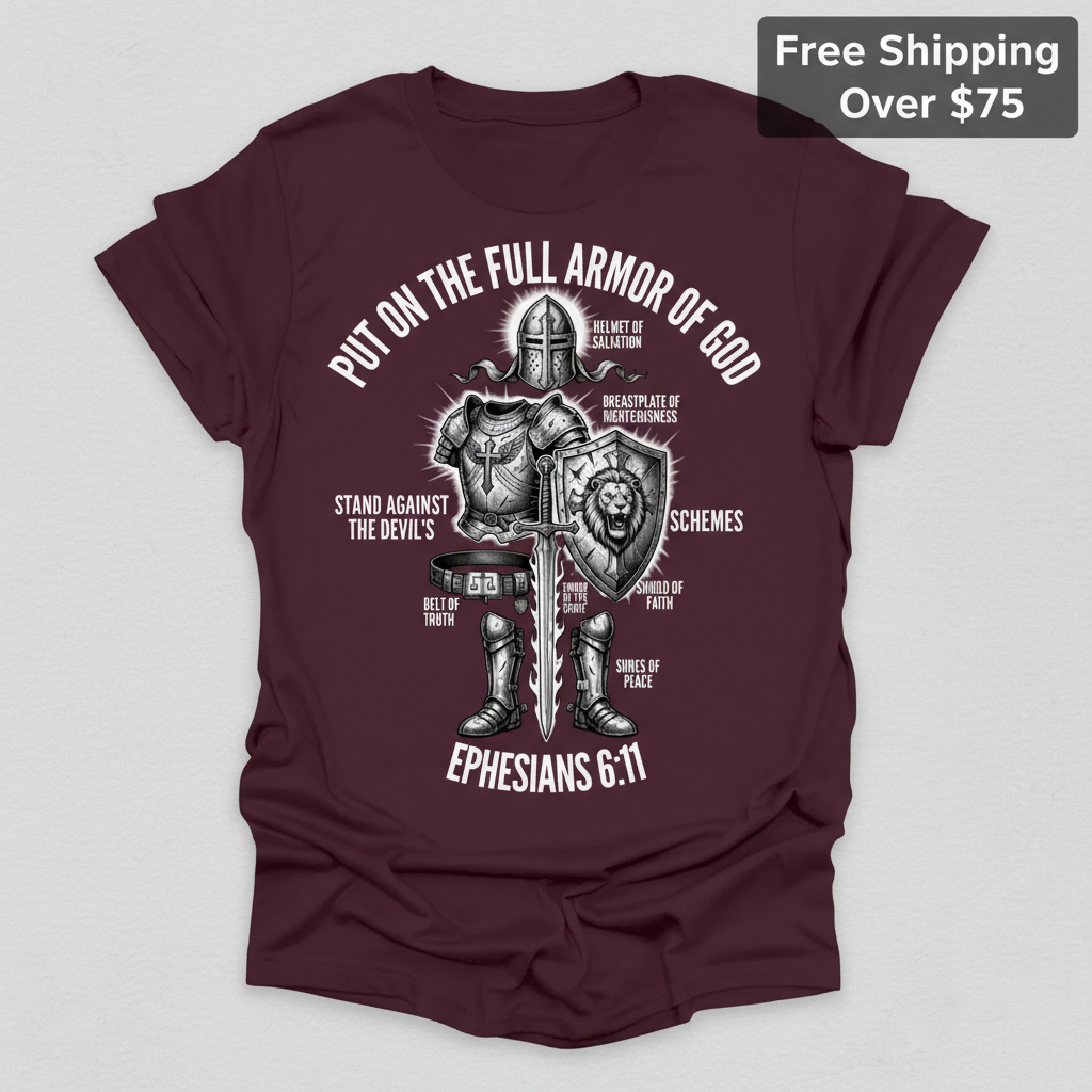 Full Armor of God Warrior T-Shirt_clean