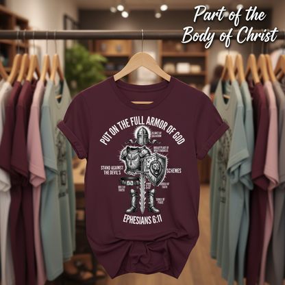 Full Armor of God Warrior T-Shirt_boutique_rack