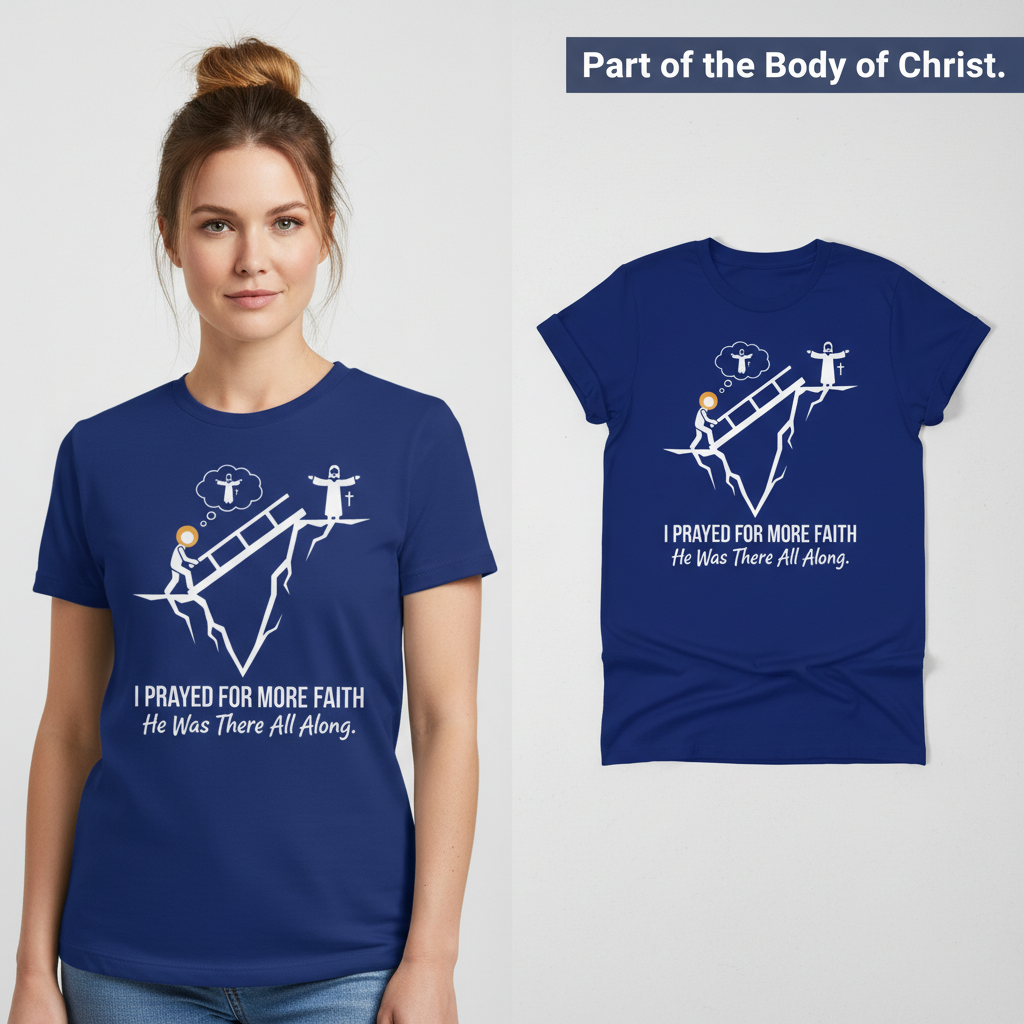 He Was There All Along T-Shirt_model_flat