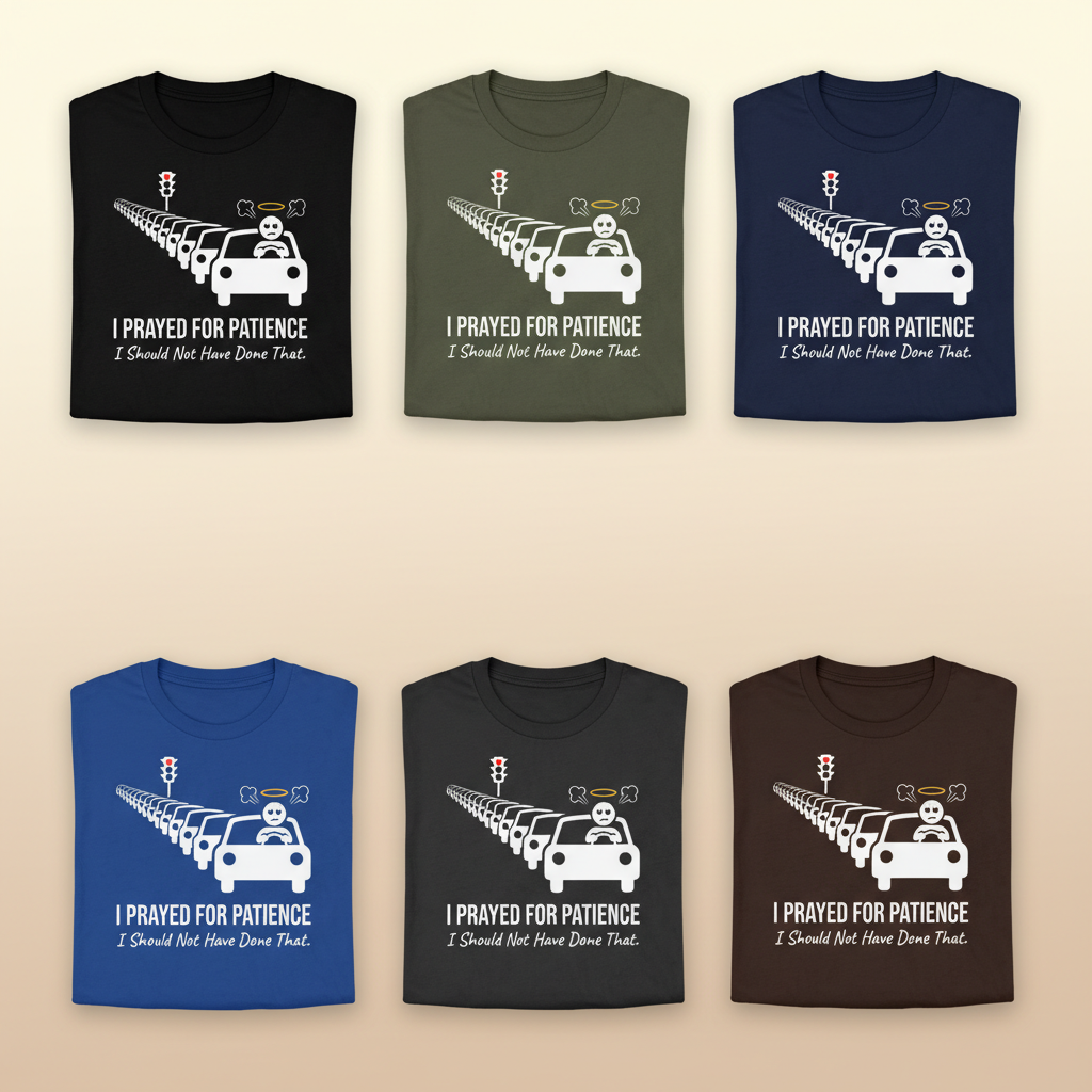 Prayed for Patience T-Shirt_6color_grid