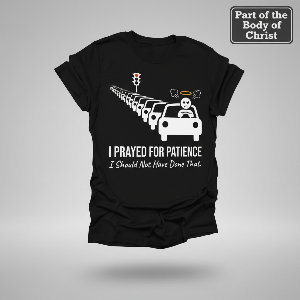 Prayed for Patience T-Shirt_3d_float