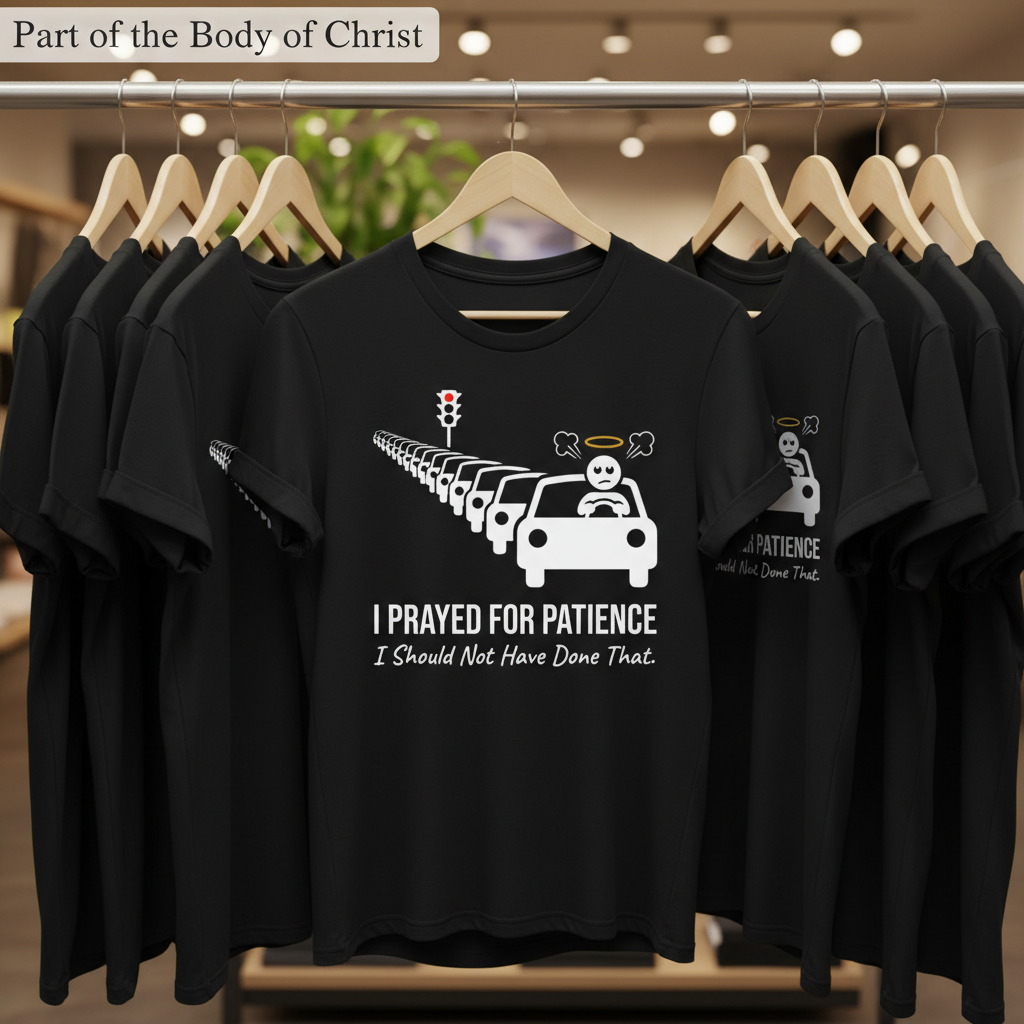 Prayed for Patience T-Shirt_boutique_rack