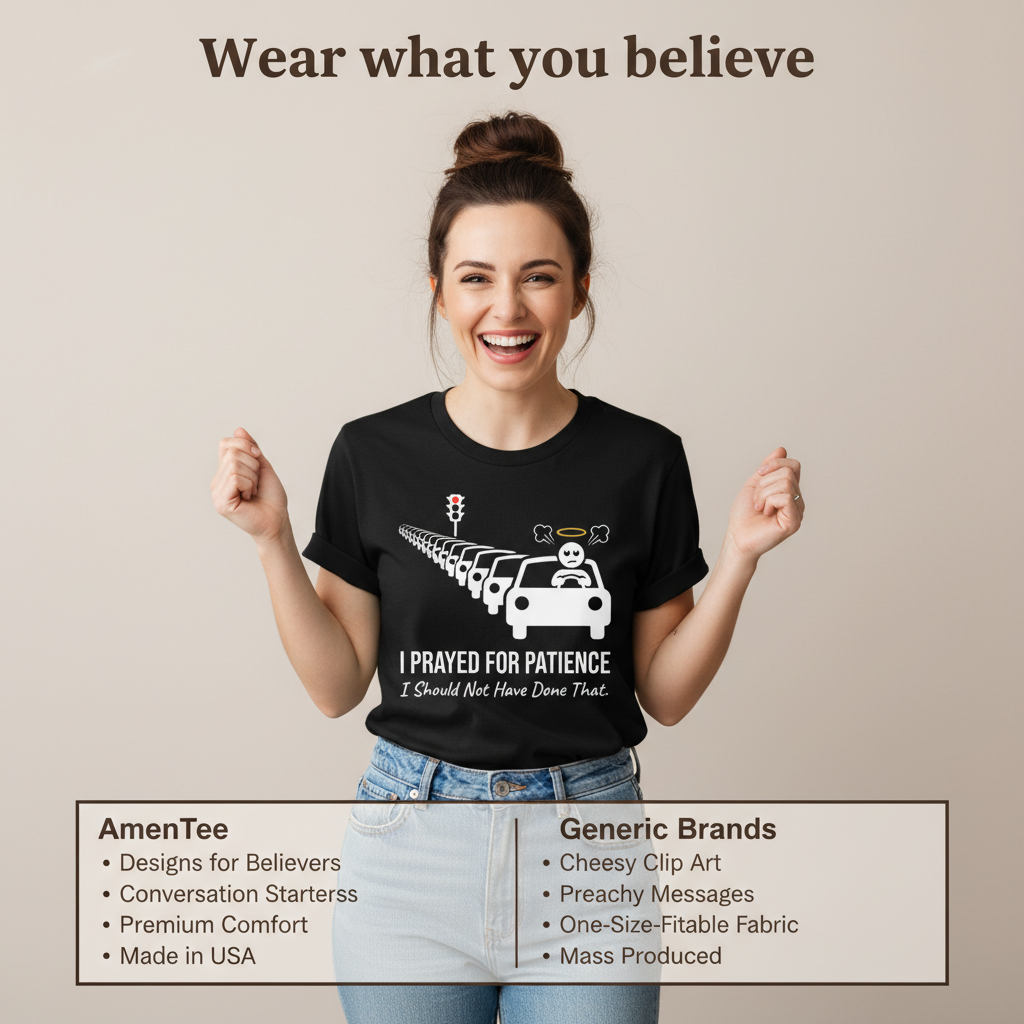 Prayed for Patience T-Shirt_product_table
