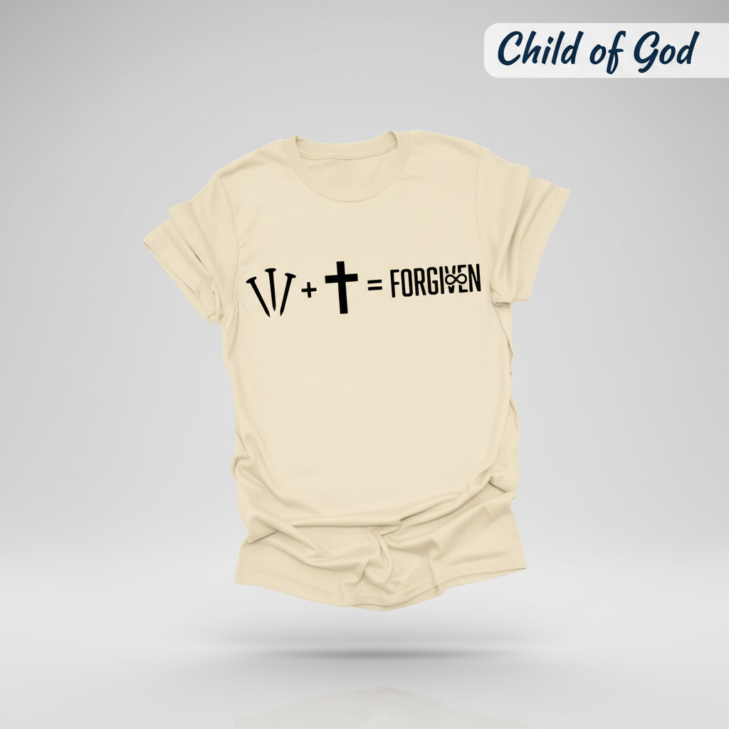 Forgiven Equation T-Shirt_3d_float