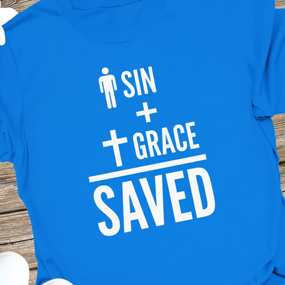 Sin + Grace = Saved T-Shirt_extreme_za
