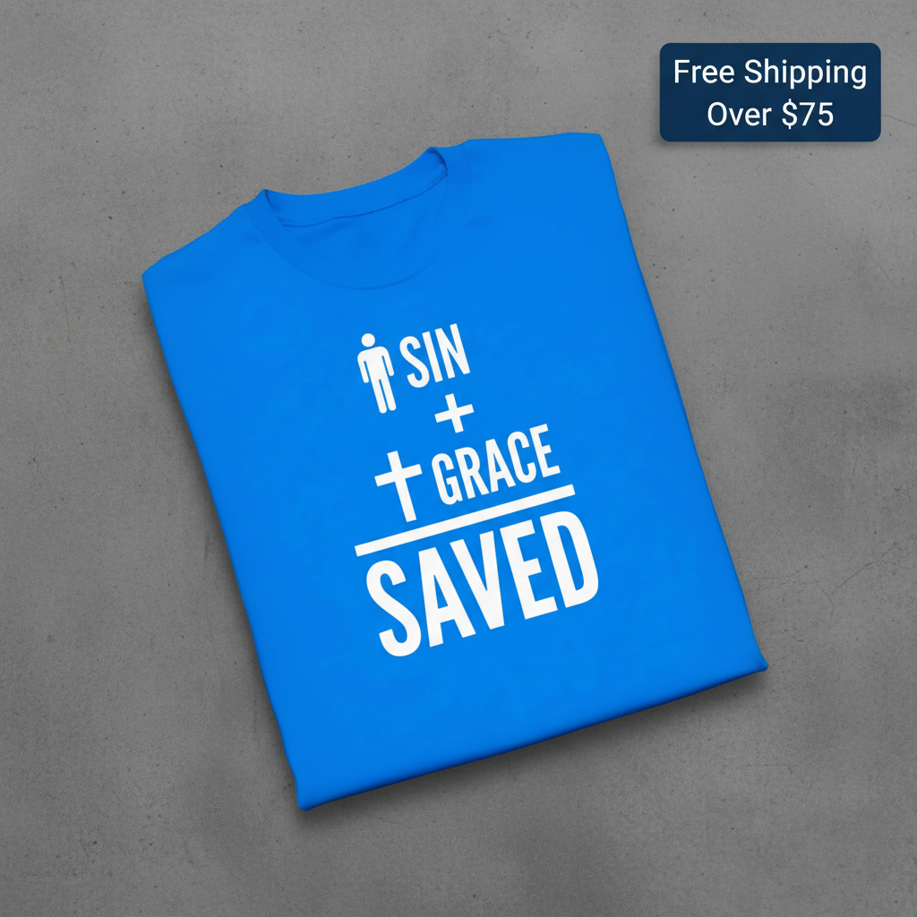 Sin + Grace = Saved T-Shirt_fold_tilt