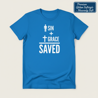 Sin + Grace = Saved T-Shirt_clean