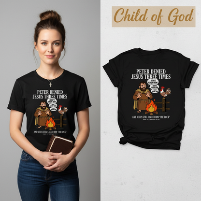 Peter Denied Jesus T-Shirt_model_flat