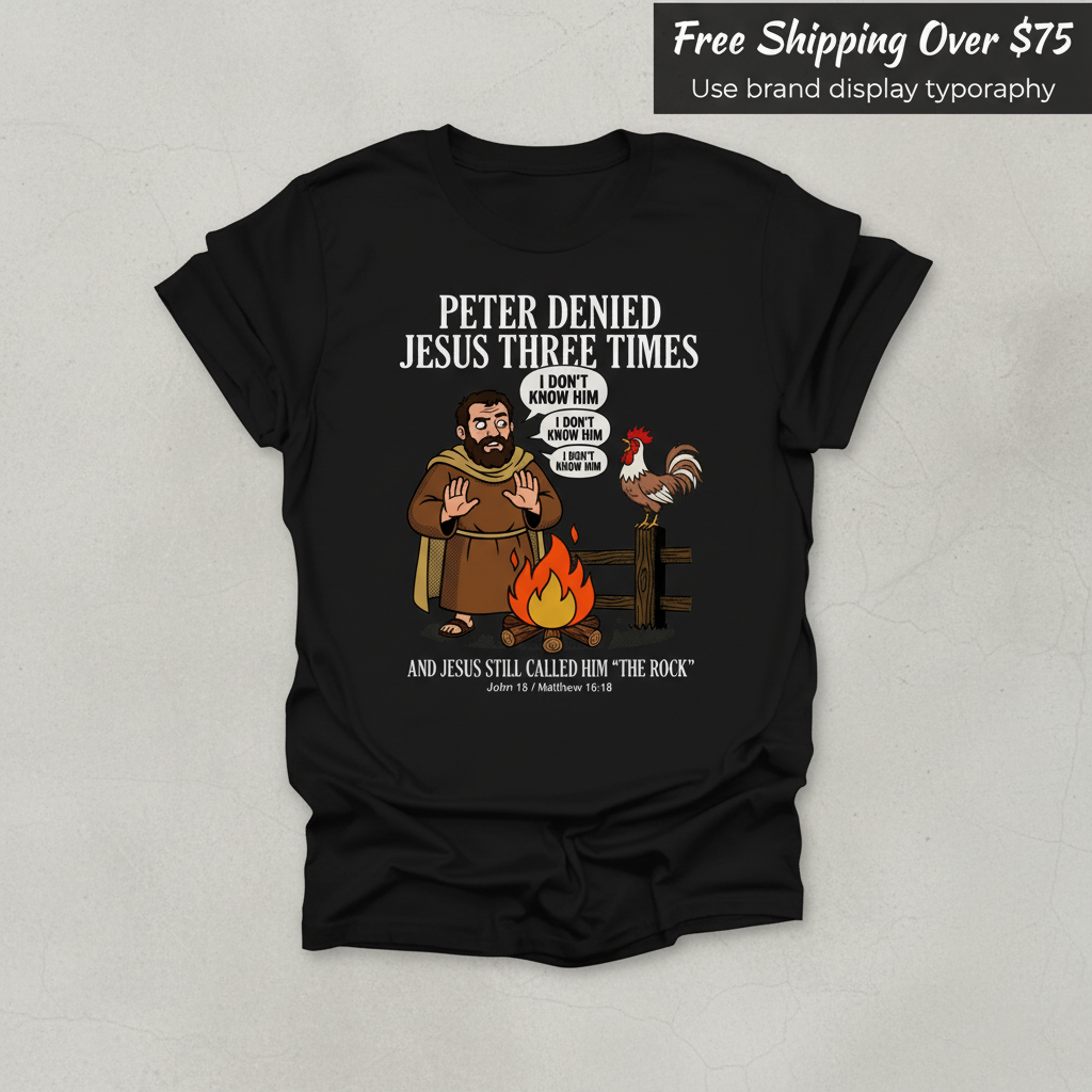 Peter Denied Jesus T-Shirt_clean