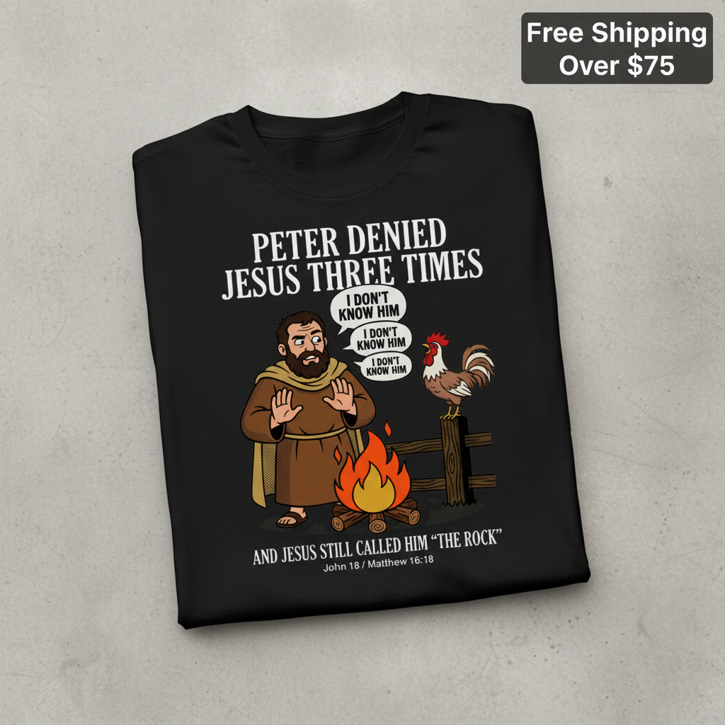 Peter Denied Jesus T-Shirt_fold_tilt