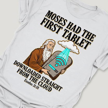 First Tablet from the Cloud T-Shirt_extreme_za