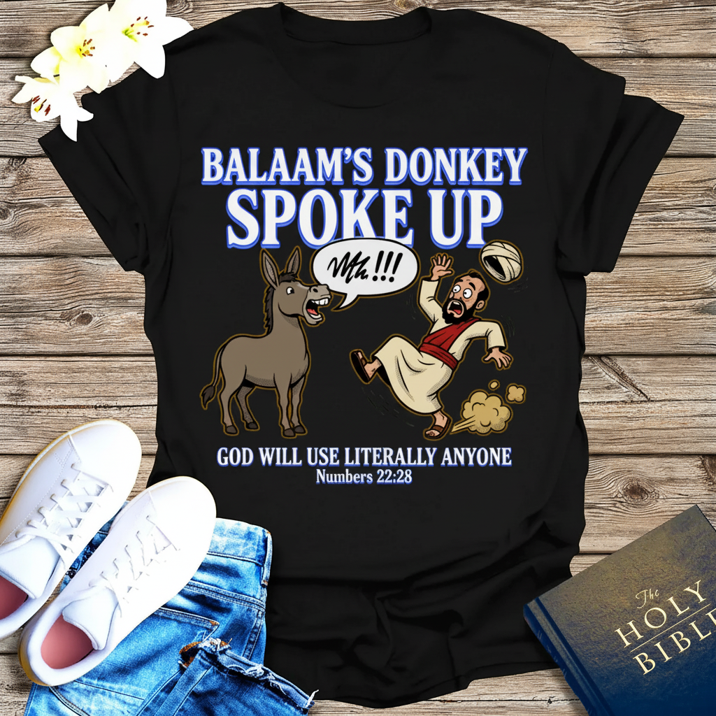 Balaam’s Donkey Spoke Up T-Shirt_extreme_za
