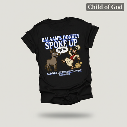 Balaam’s Donkey Spoke Up T-Shirt_3d_float