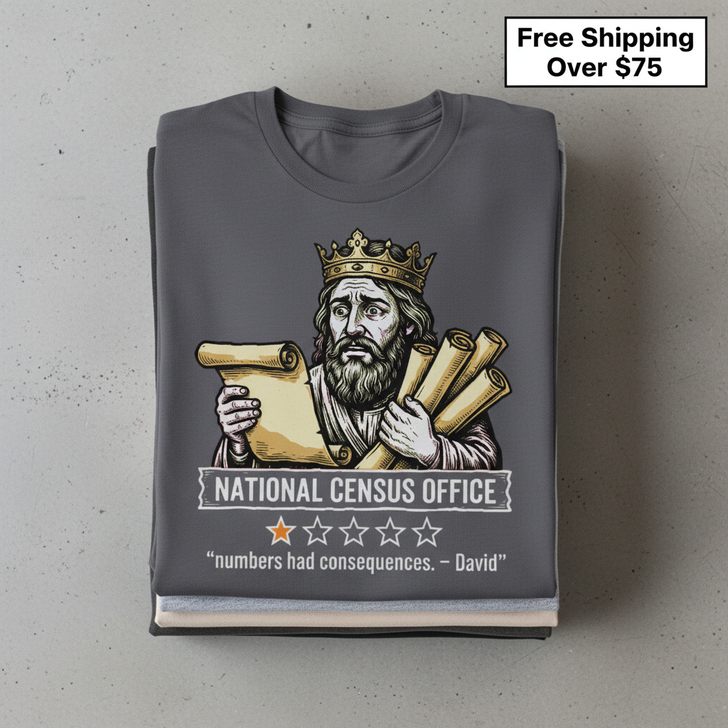 National Census Office T-Shirt_stacked_flatlay