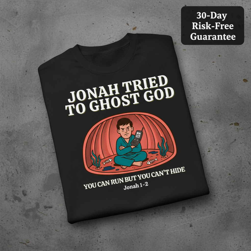 Jonah Tried to Ghost God T-Shirt_fold_tilt
