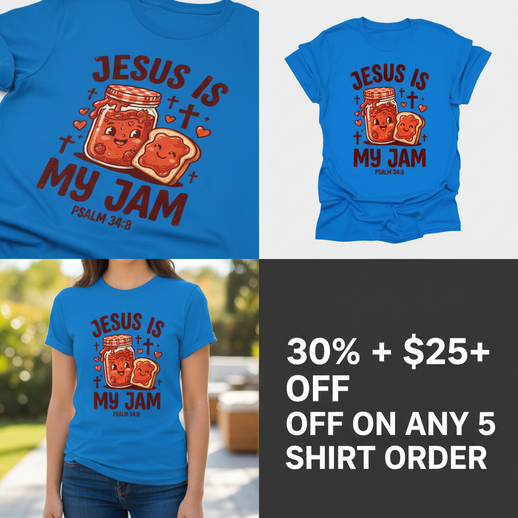 Jesus Is My Jam T-Shirt_4_panel