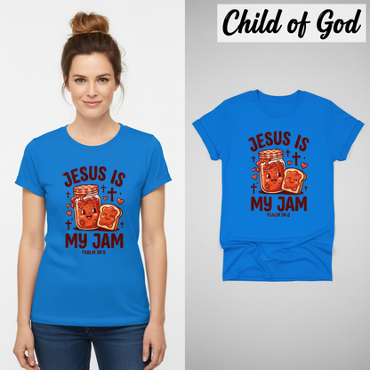 Jesus Is My Jam T-Shirt_model_flat