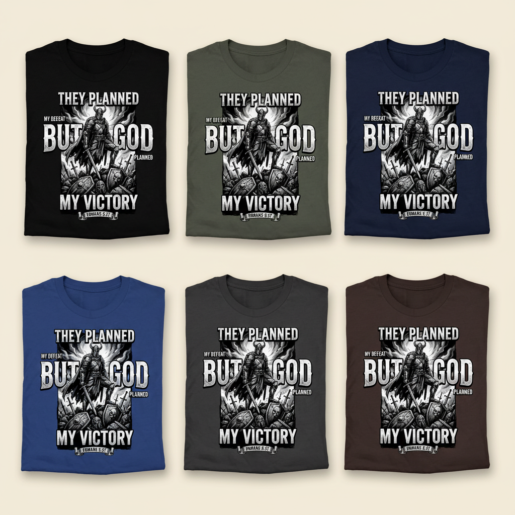 But God My Victory T-Shirt_6color_grid