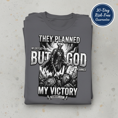 But God My Victory T-Shirt_stacked_flatlay