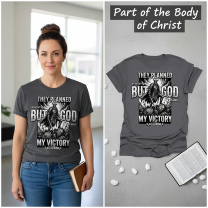 But God My Victory T-Shirt_model_flat