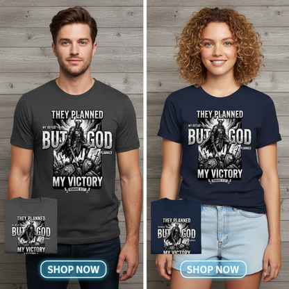 But God My Victory T-Shirt_dual_model_life