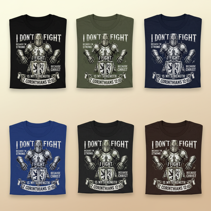 Christ Is My Strength T-Shirt_6color_grid