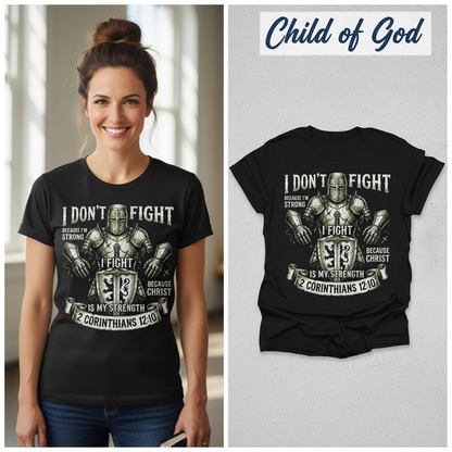 Christ Is My Strength T-Shirt_model_flat