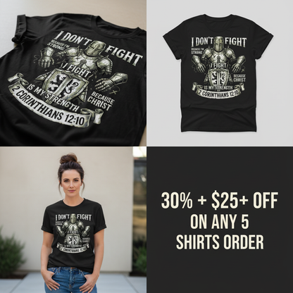 Christ Is My Strength T-Shirt_4_panel