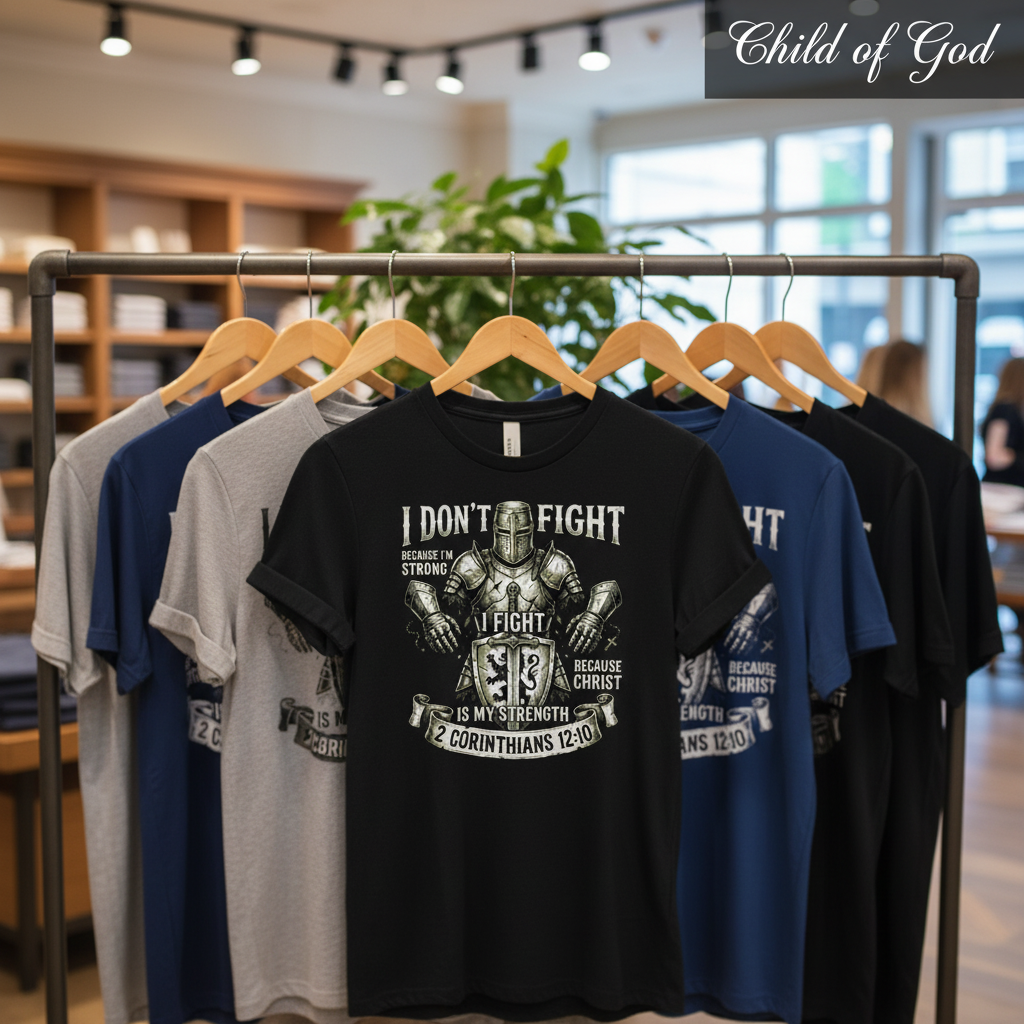Christ Is My Strength T-Shirt_boutique_rack