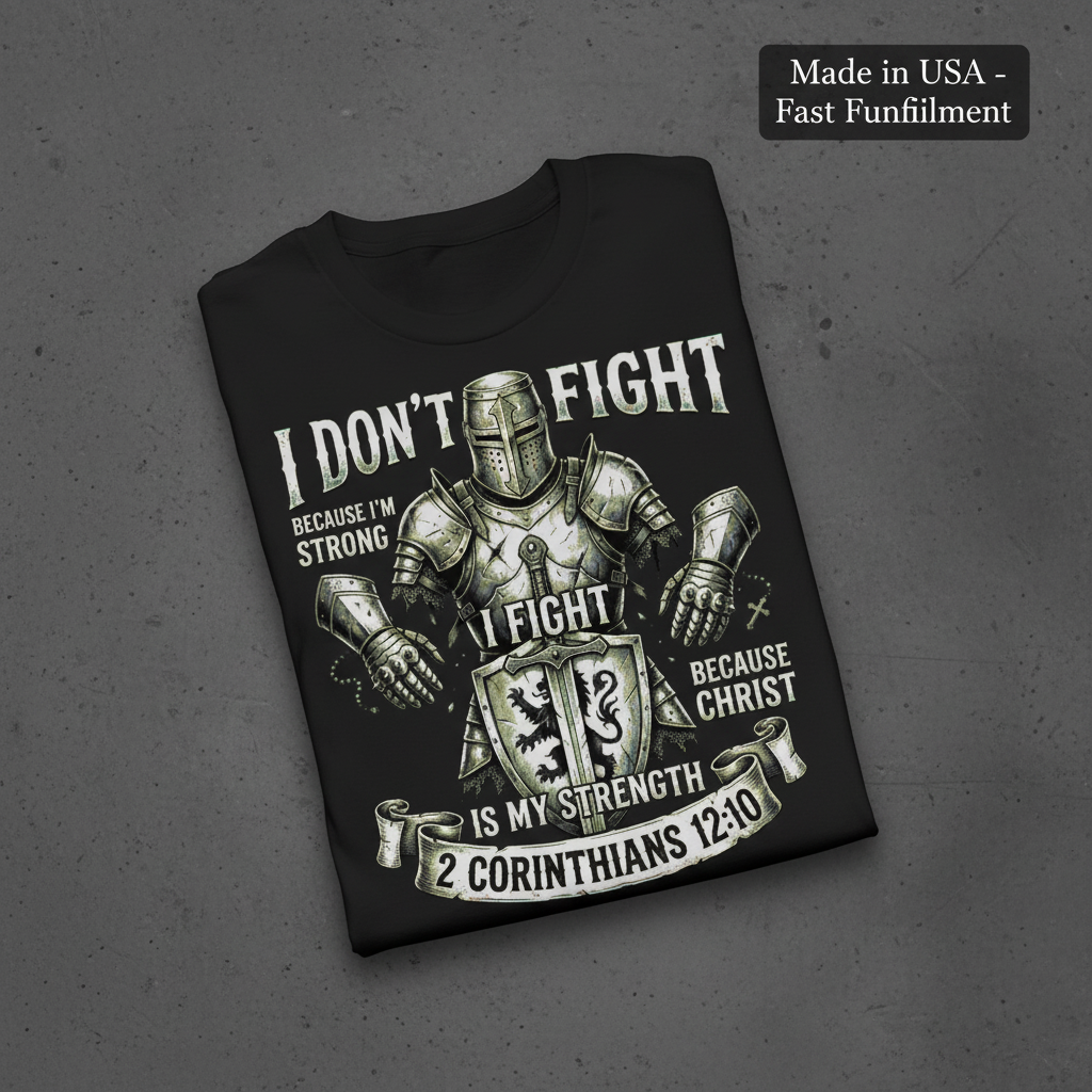 Christ Is My Strength T-Shirt_fold_tilt