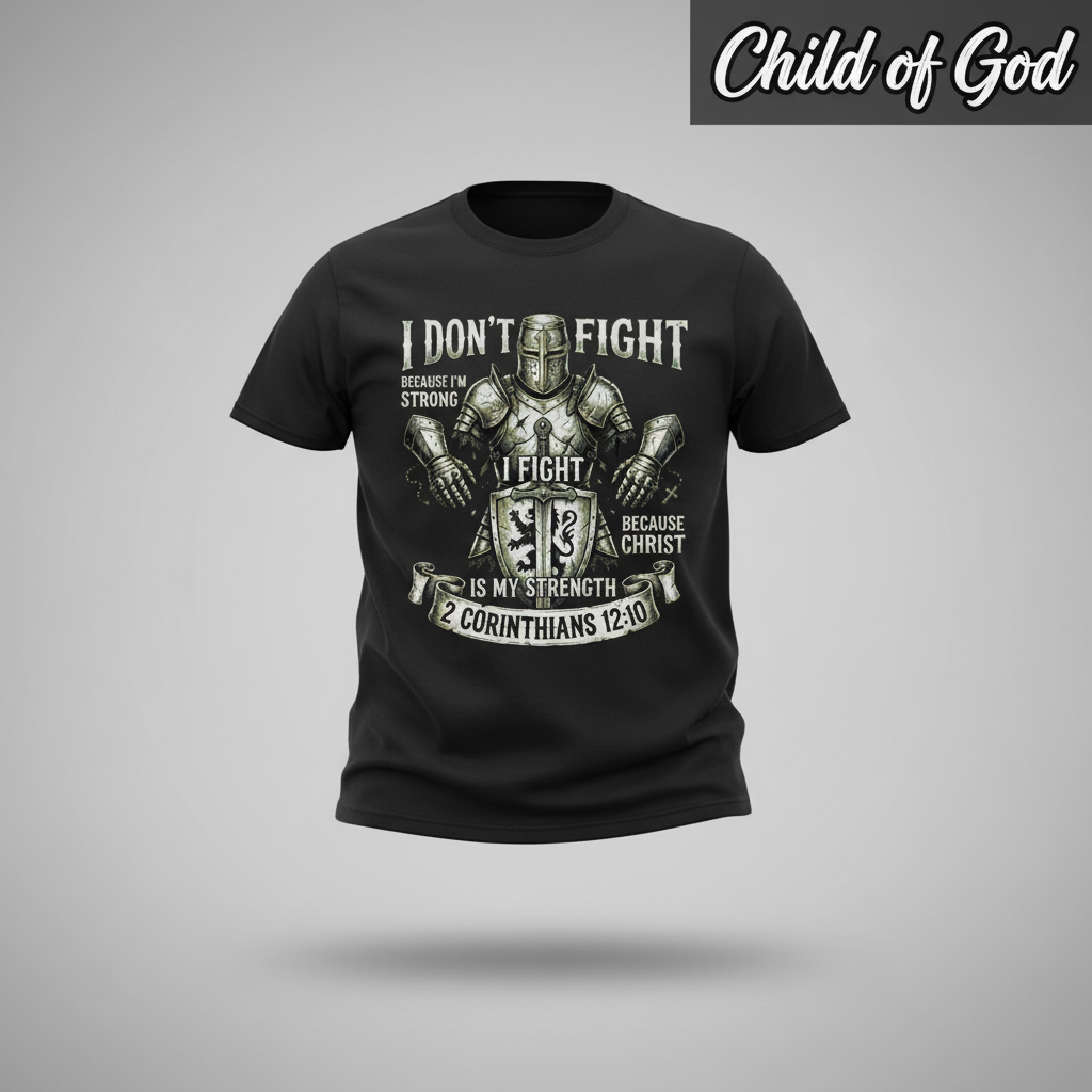 Christ Is My Strength T-Shirt_3d_float