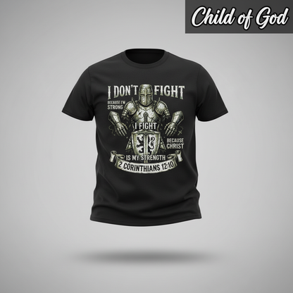 Christ Is My Strength T-Shirt_3d_float
