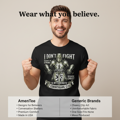 Christ Is My Strength T-Shirt_product_table