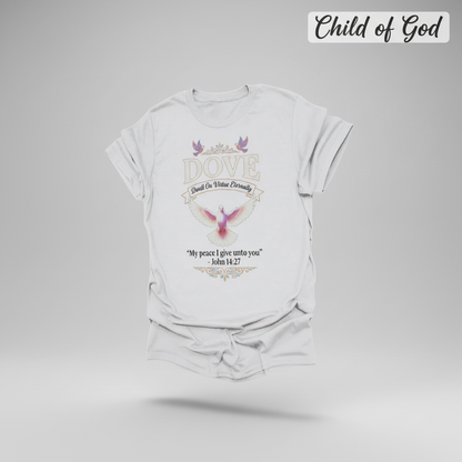Peaceful Dove Scripture T-Shirt_3d_float