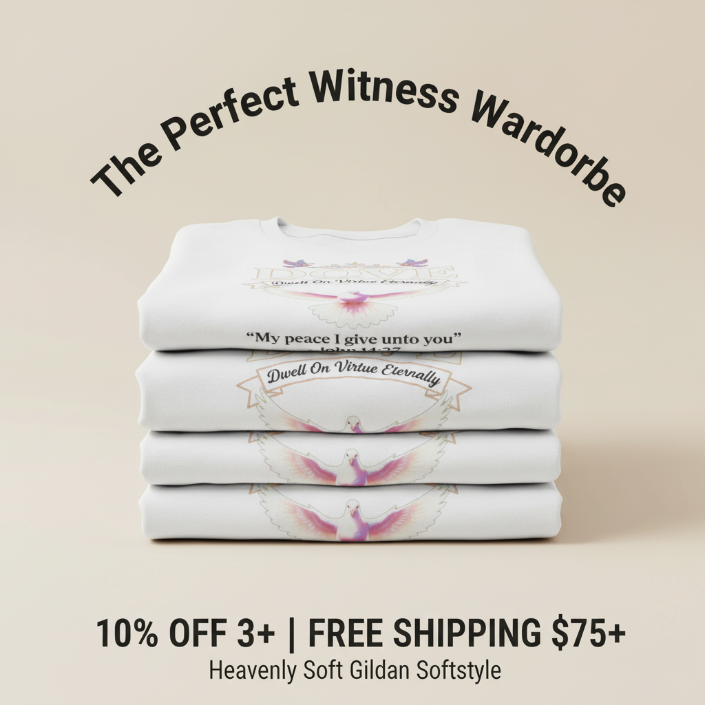Peaceful Dove Scripture T-Shirt_stacked_promotion