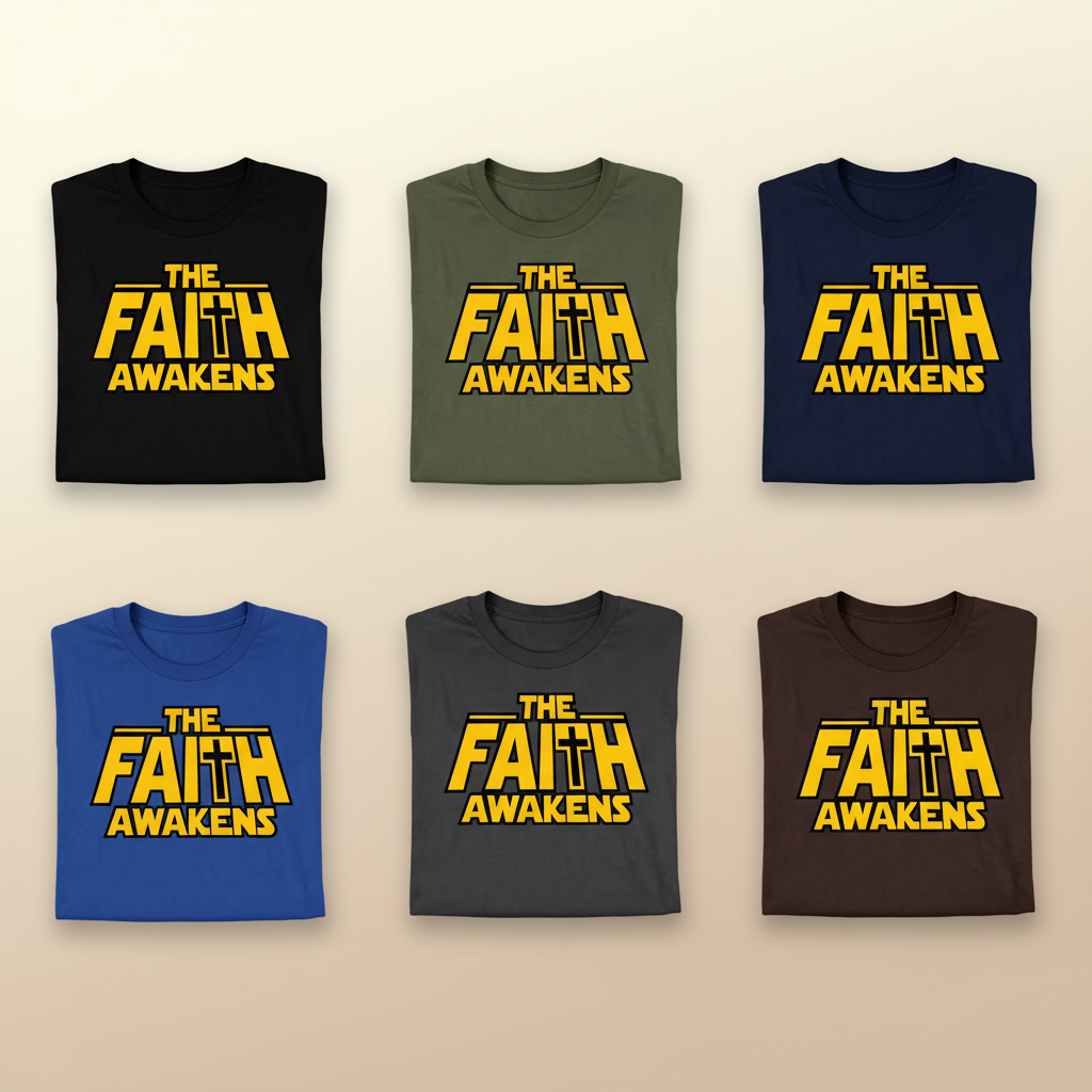 The Faith Awakens T-Shirt_6color_grid